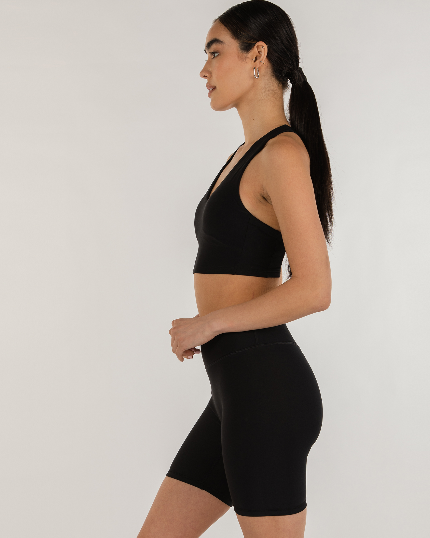 V Neck Longline Bra