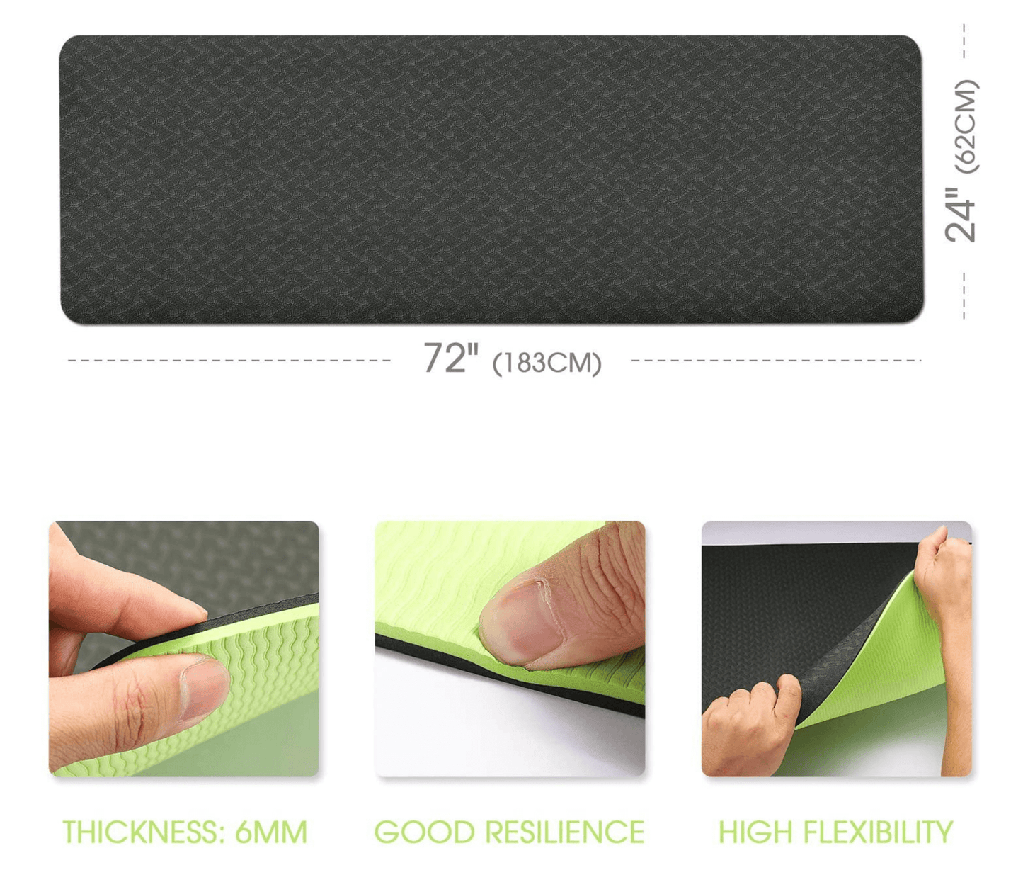 Reversible Color Yoga Mat