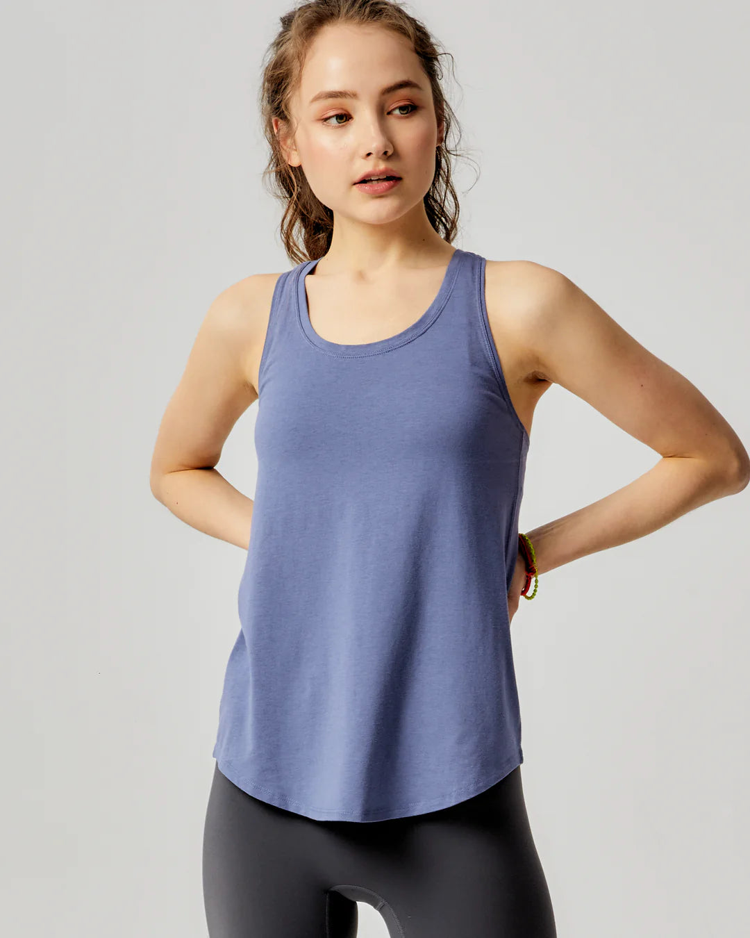 Pleated Racerback Tank