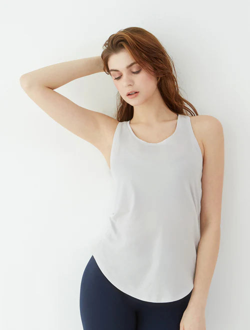 Pleated Racerback Tank