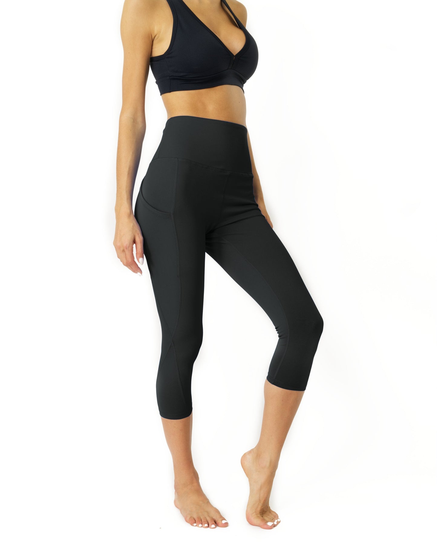 Capri Leggings - Slate Grey