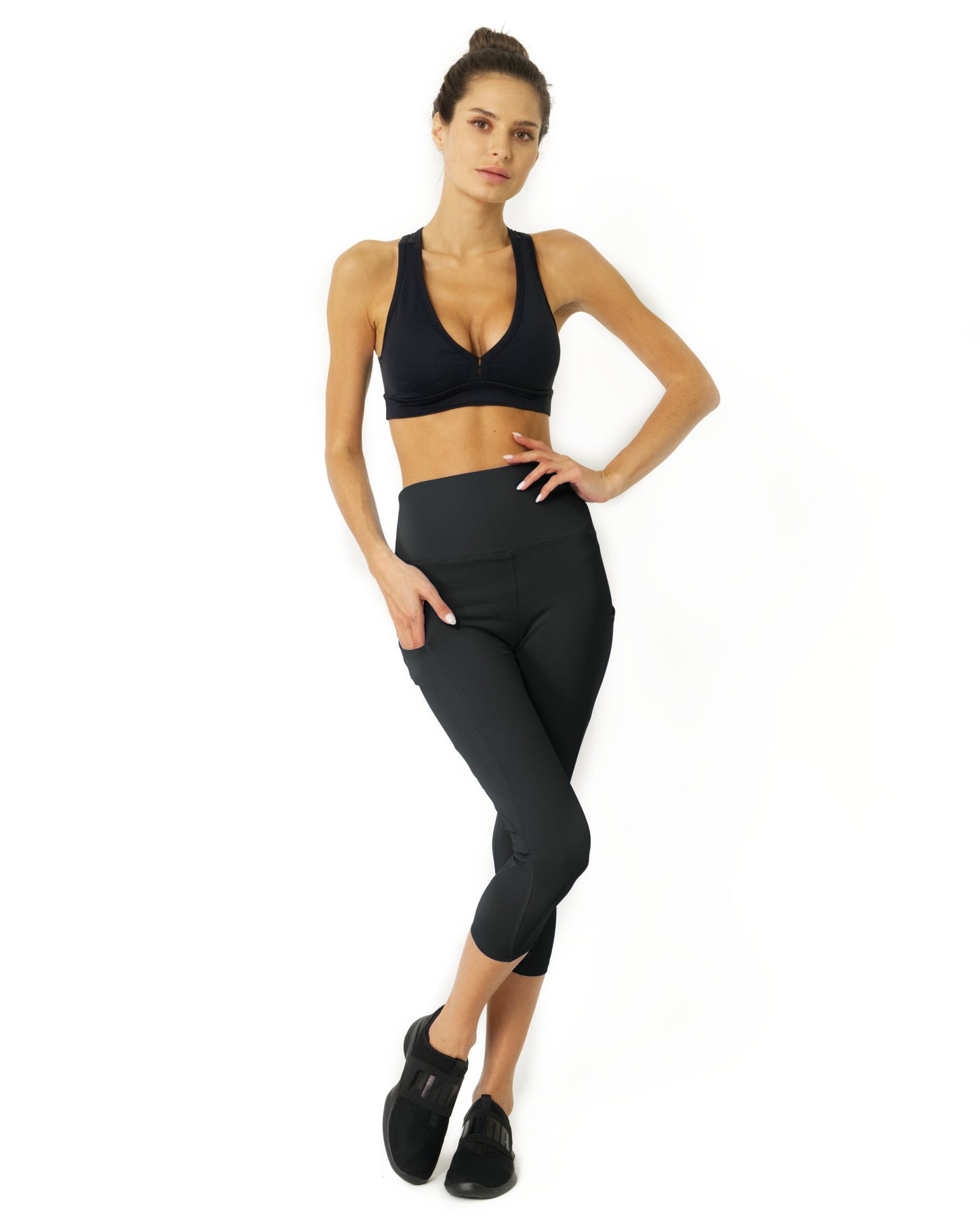 Capri Leggings - Slate Grey