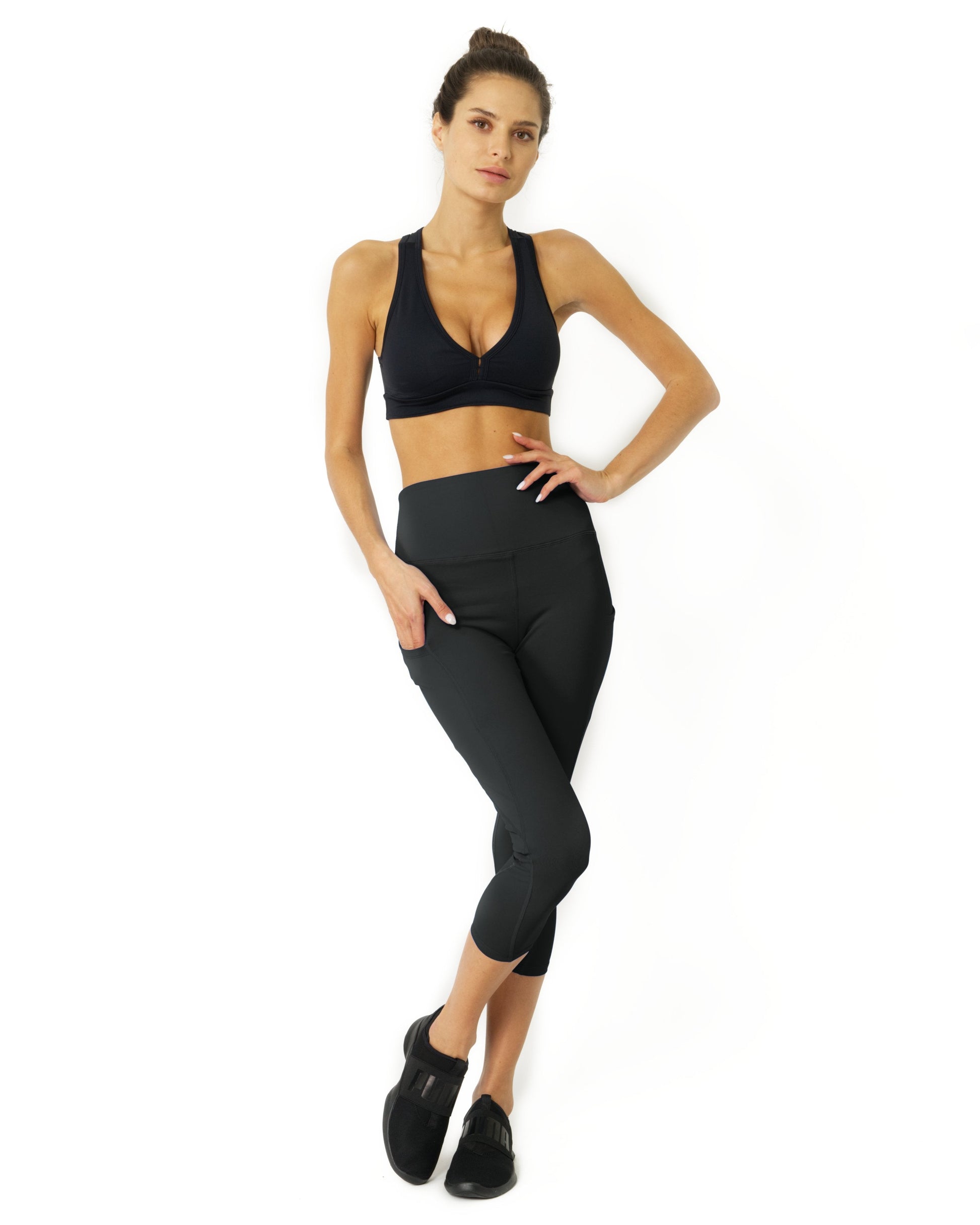 Capri Leggings - Slate Grey